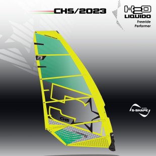 windsurfing plachta -  freeride, H2O Liquido, 0 camber ,Challengers sails