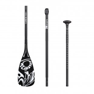 2W sports carbon paddle, 100% full carbon, 3-piece
